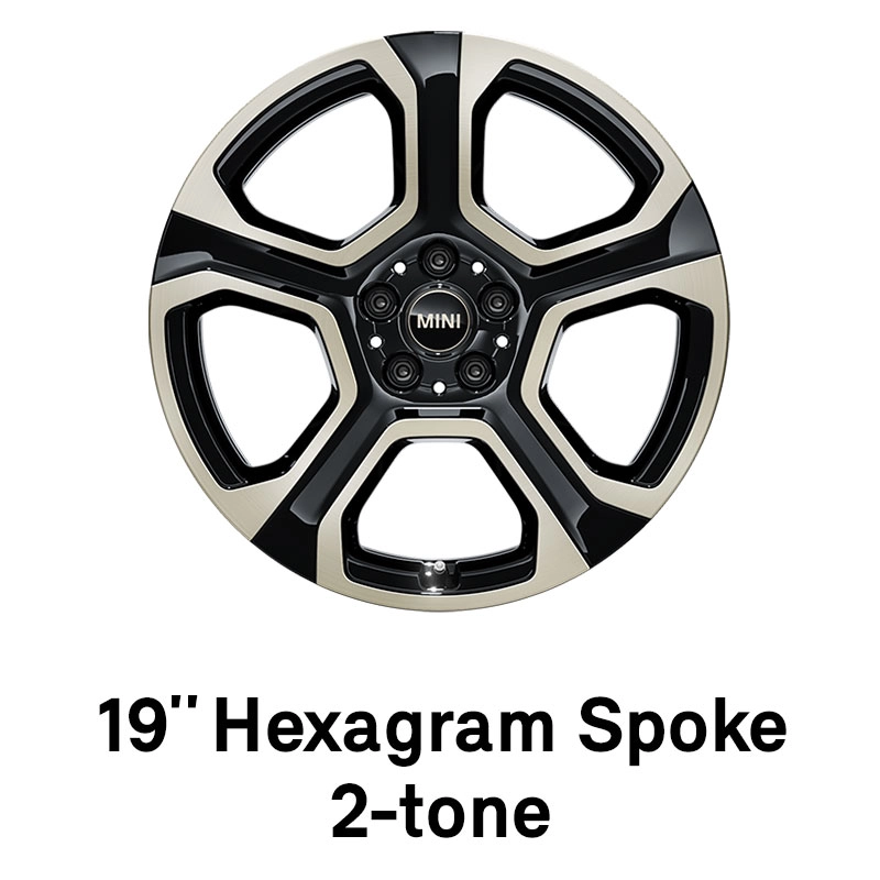 MINI – oprema – 19-palčna platišča Hexagram Spoke, dvobarvna