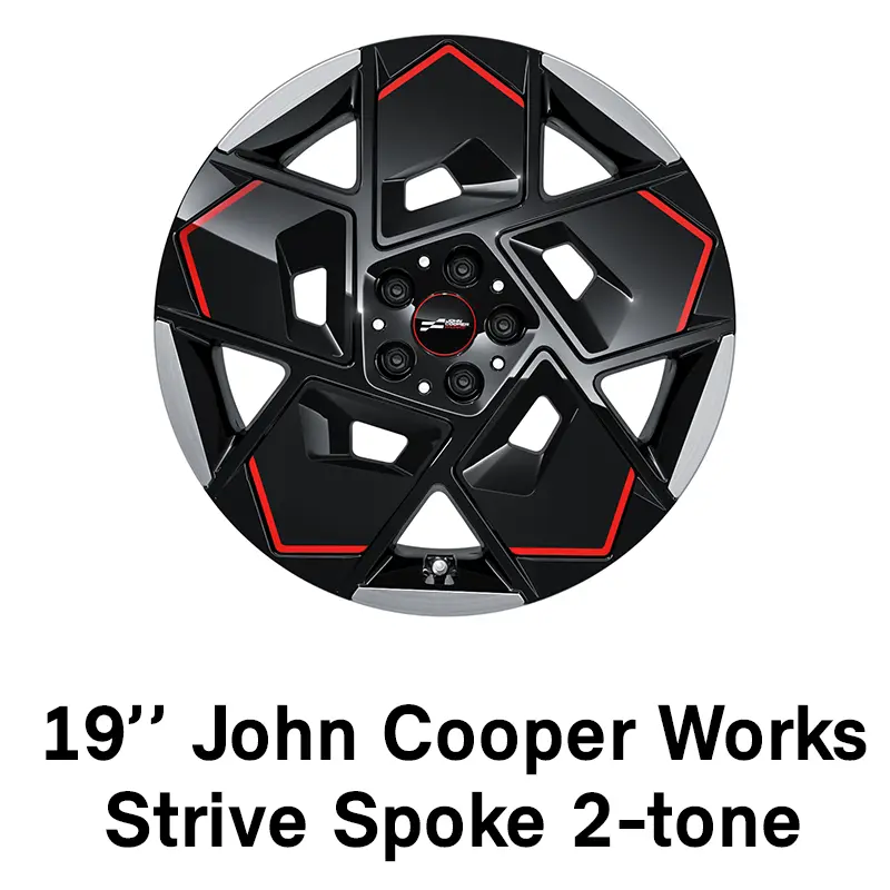 MINI – oprema – 19-palčna platišča JCW Strive Spoke, dvobarvna