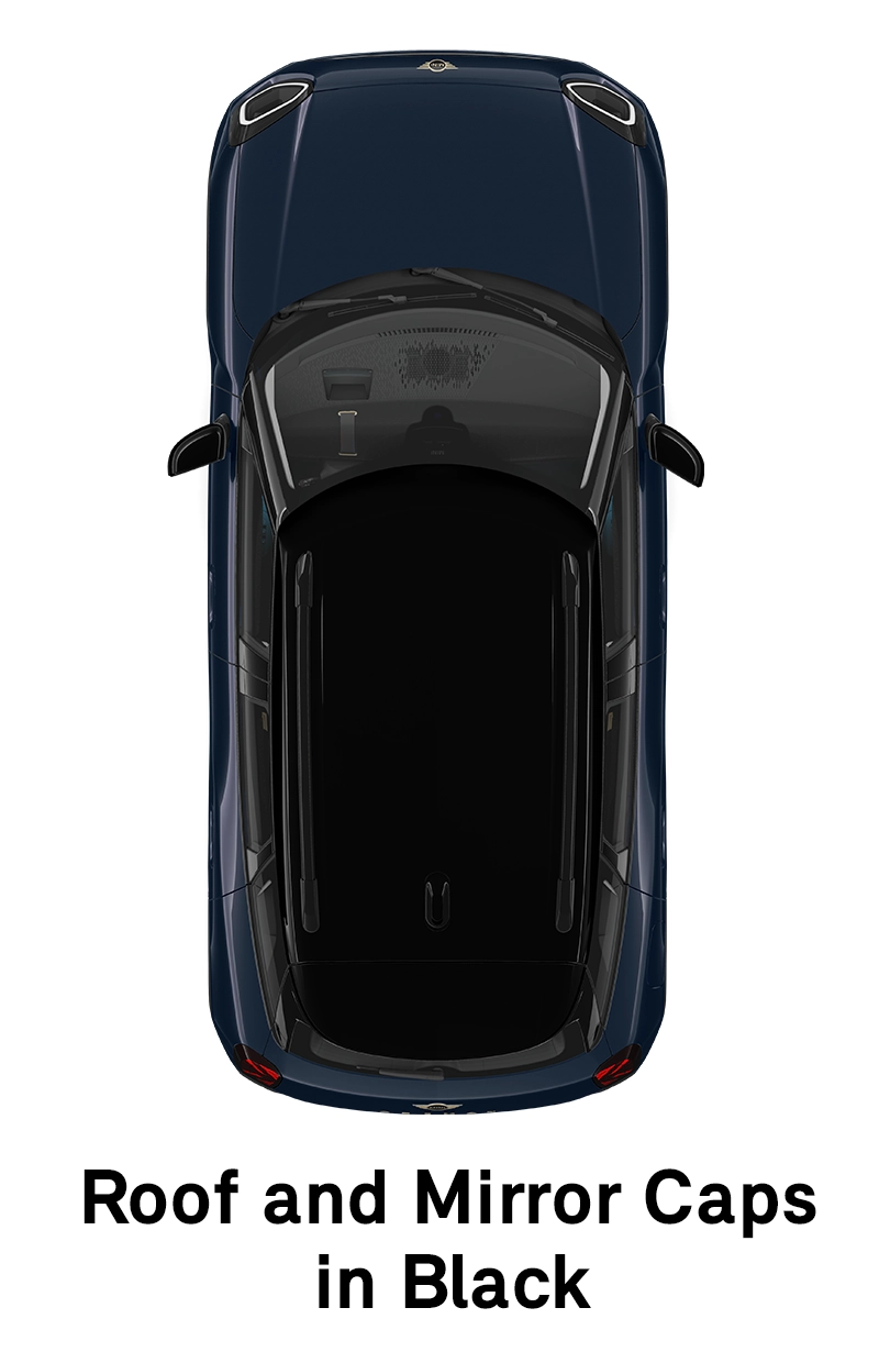  MINI – oprema – raven opreme Classic – streha v črni barvi
