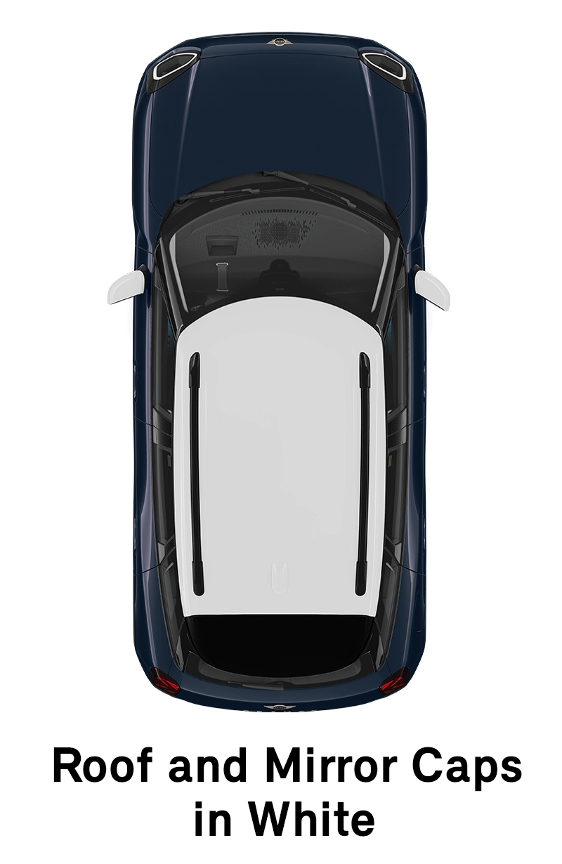  MINI – oprema – raven opreme Classic – streha v beli barvi
