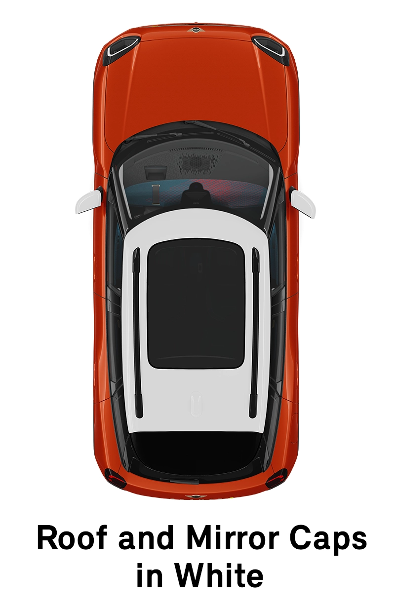  MINI – oprema – raven opreme Favoured – streha v beli barvi