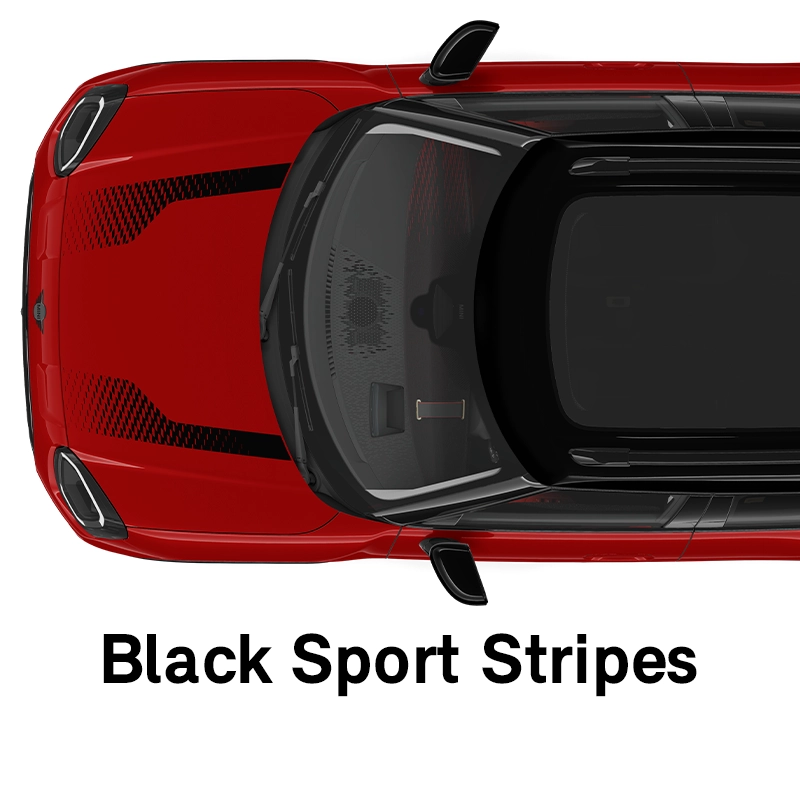  MINI – oprema – raven opreme JCW – črne športne črte