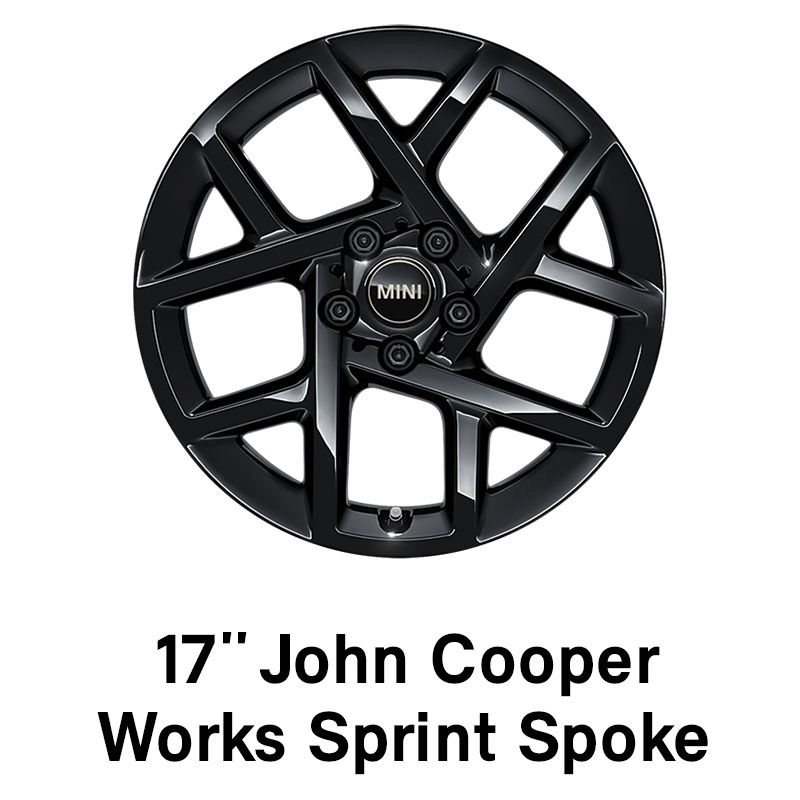 MINI – oprema – 17-palčna platišča JCW Sprint Spoke Black