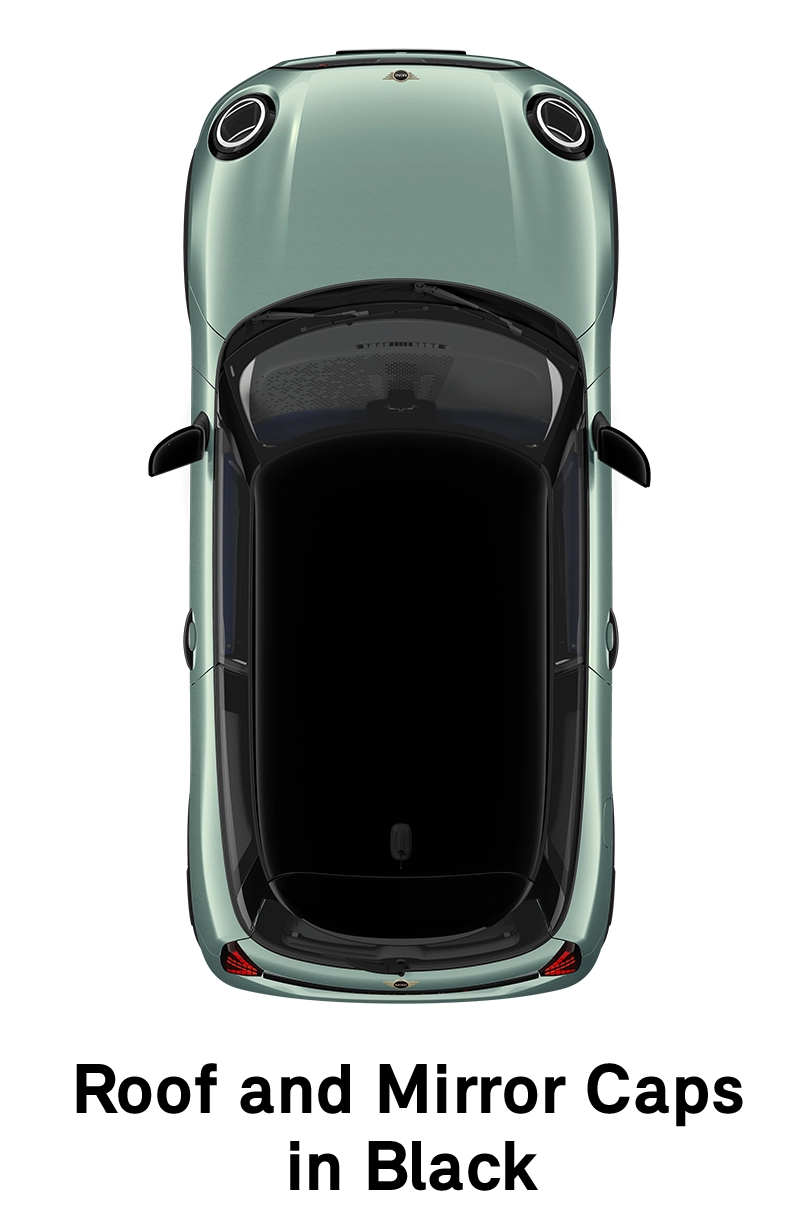  MINI – oprema – raven opreme Classic – streha v črni barvi