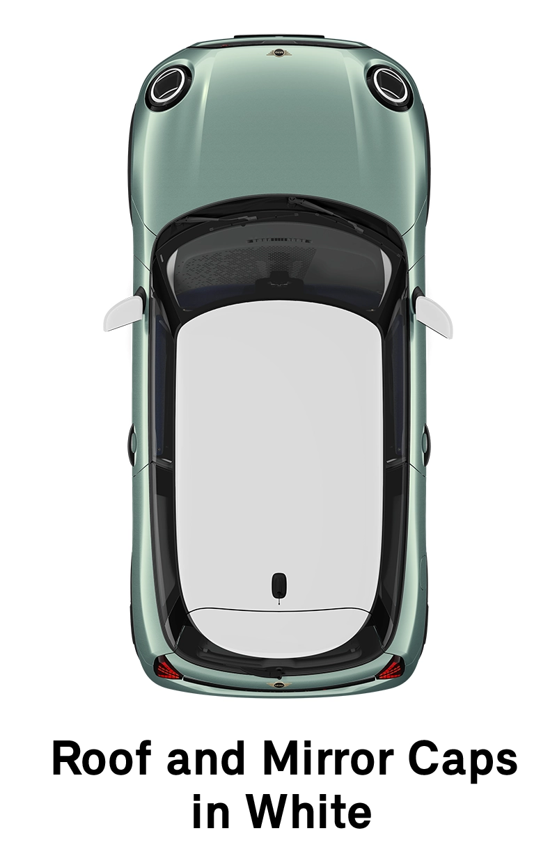  MINI – oprema – raven opreme Classic – streha v beli barvi