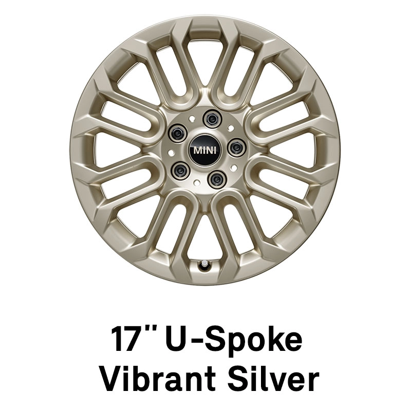 MINI – oprema – 17-palčna platišča U-Spoke Vibrant Silver