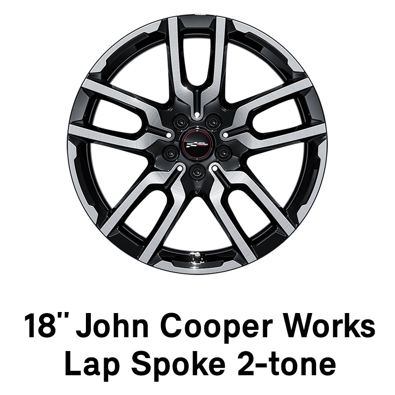 MINI – oprema – 18-palčna platišča JCW Lap Spoke, dvobarvna