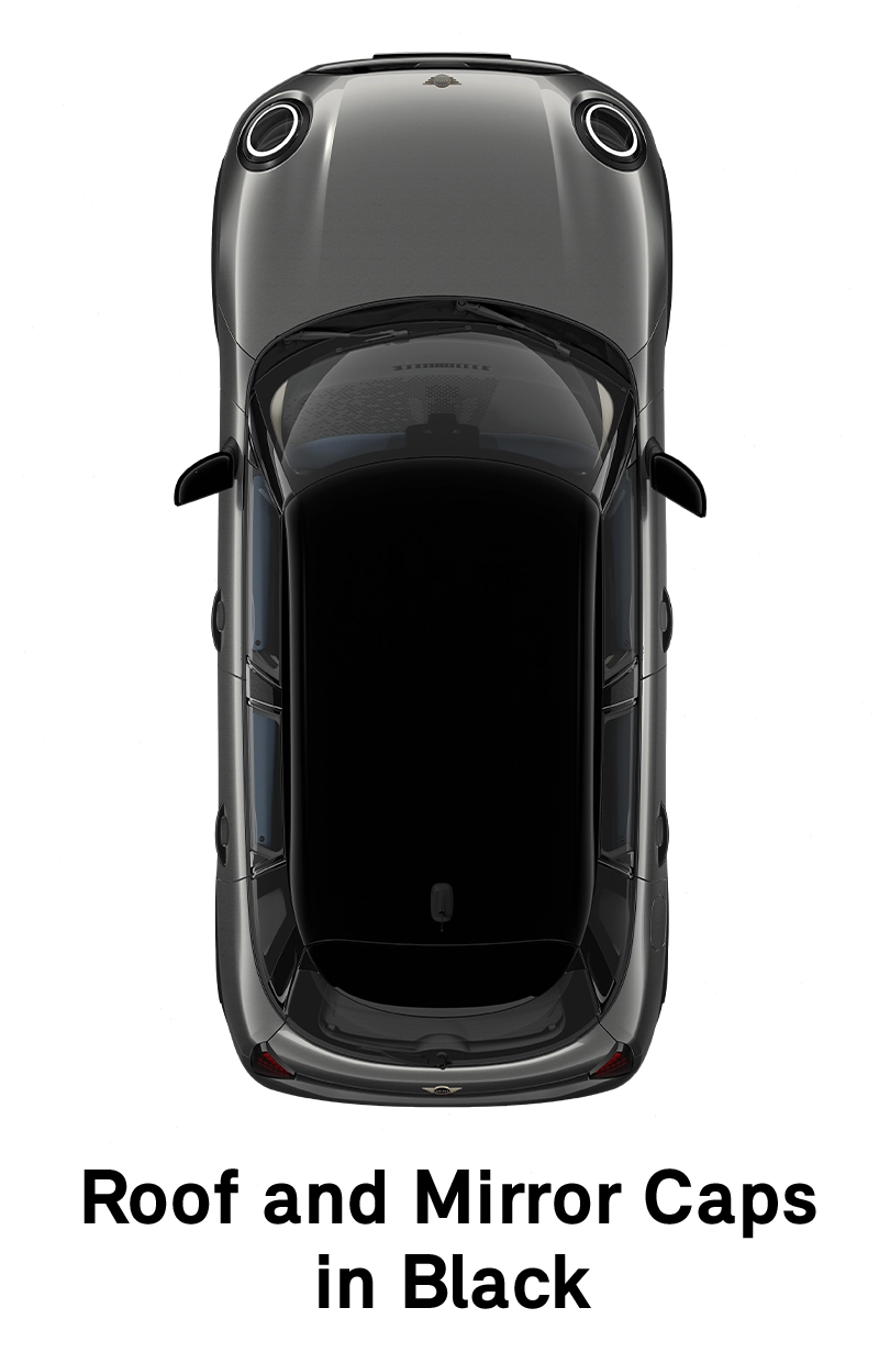  MINI – oprema – raven opreme Classic – streha v črni barvi