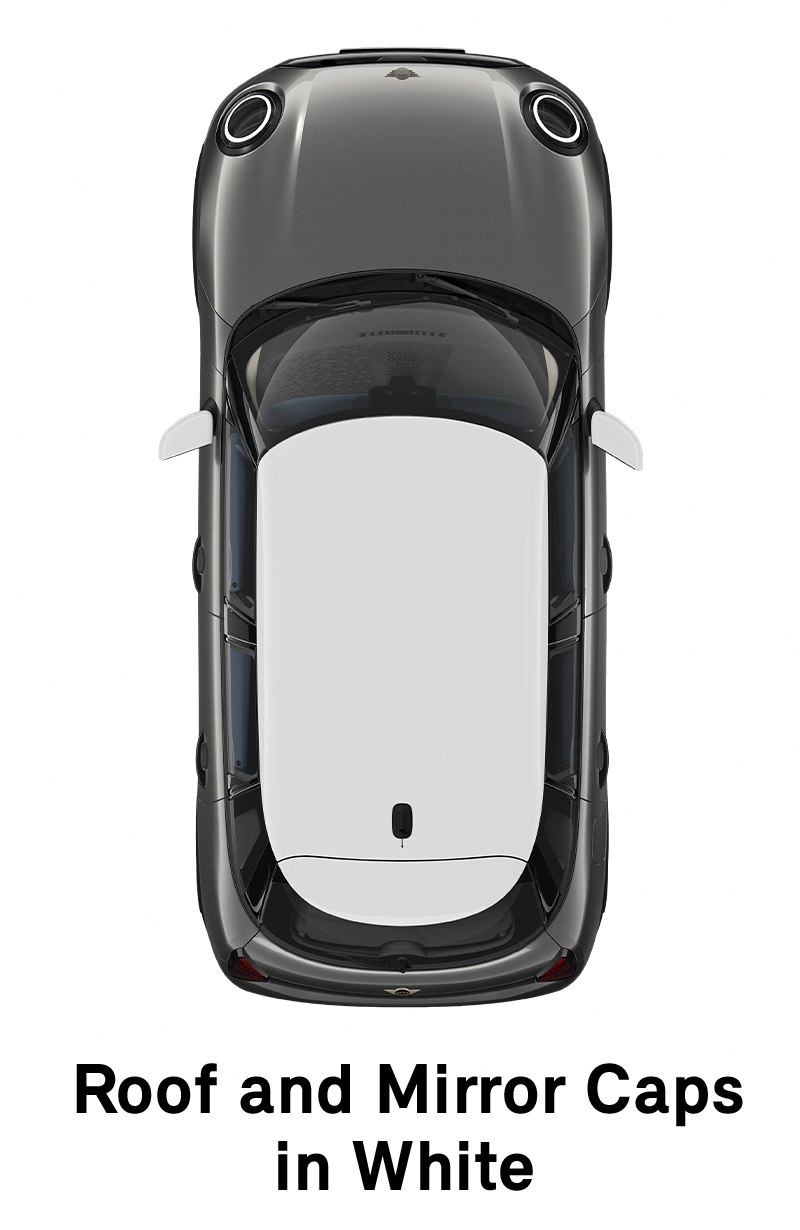  MINI – oprema – raven opreme Classic – streha v beli barvi