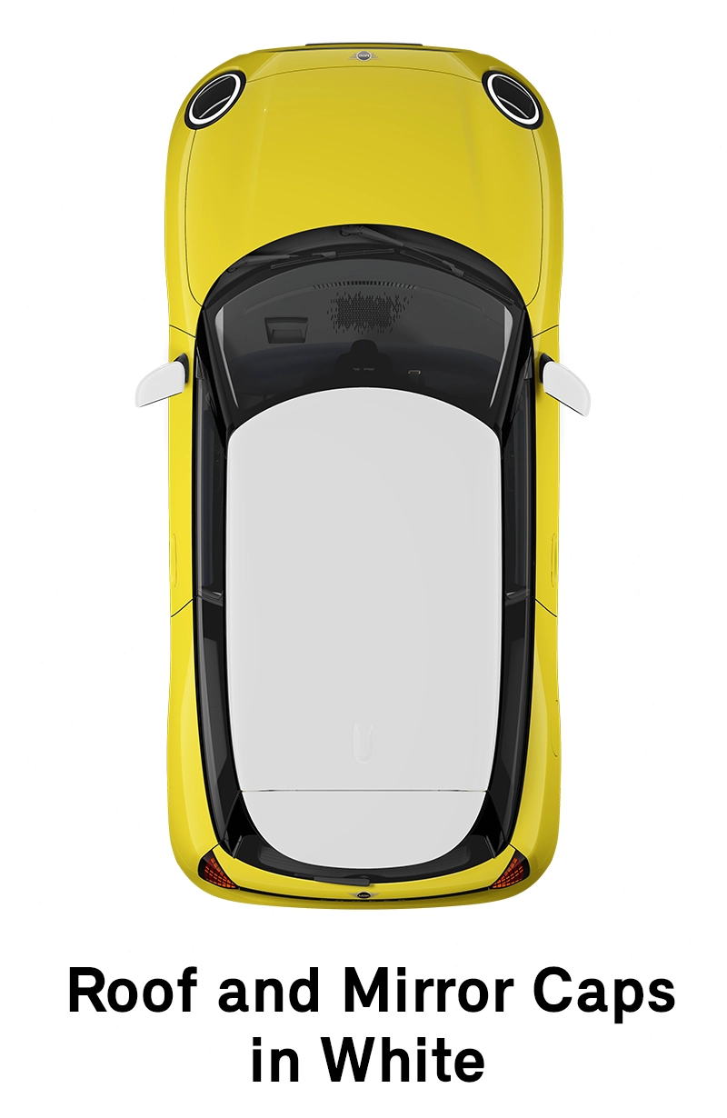  MINI – oprema – raven opreme Classic – streha v beli barvi