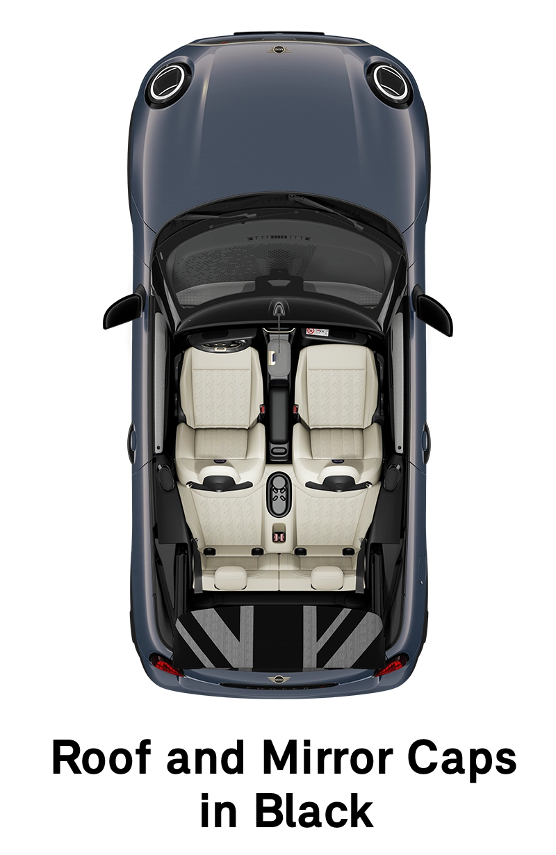  MINI – oprema – raven opreme Favoured – streha v črni barvi