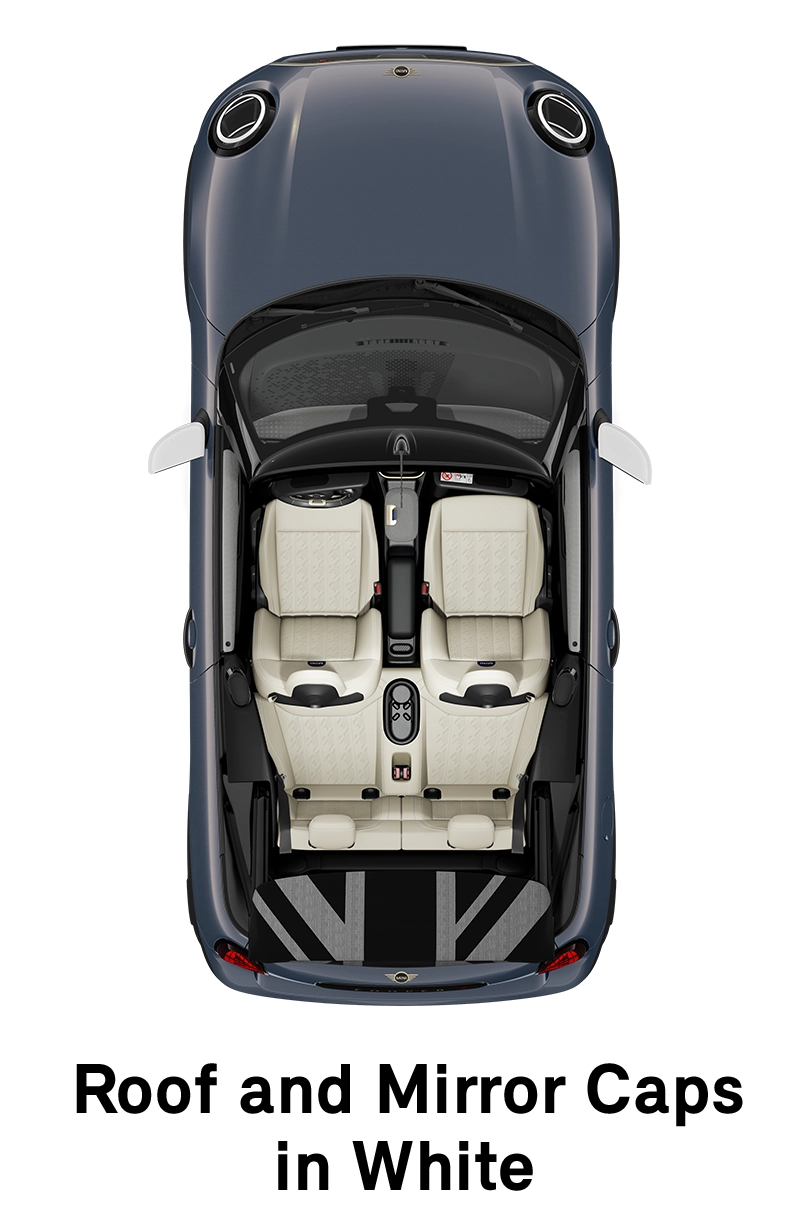  MINI – oprema – raven opreme Favoured – streha v beli barvi