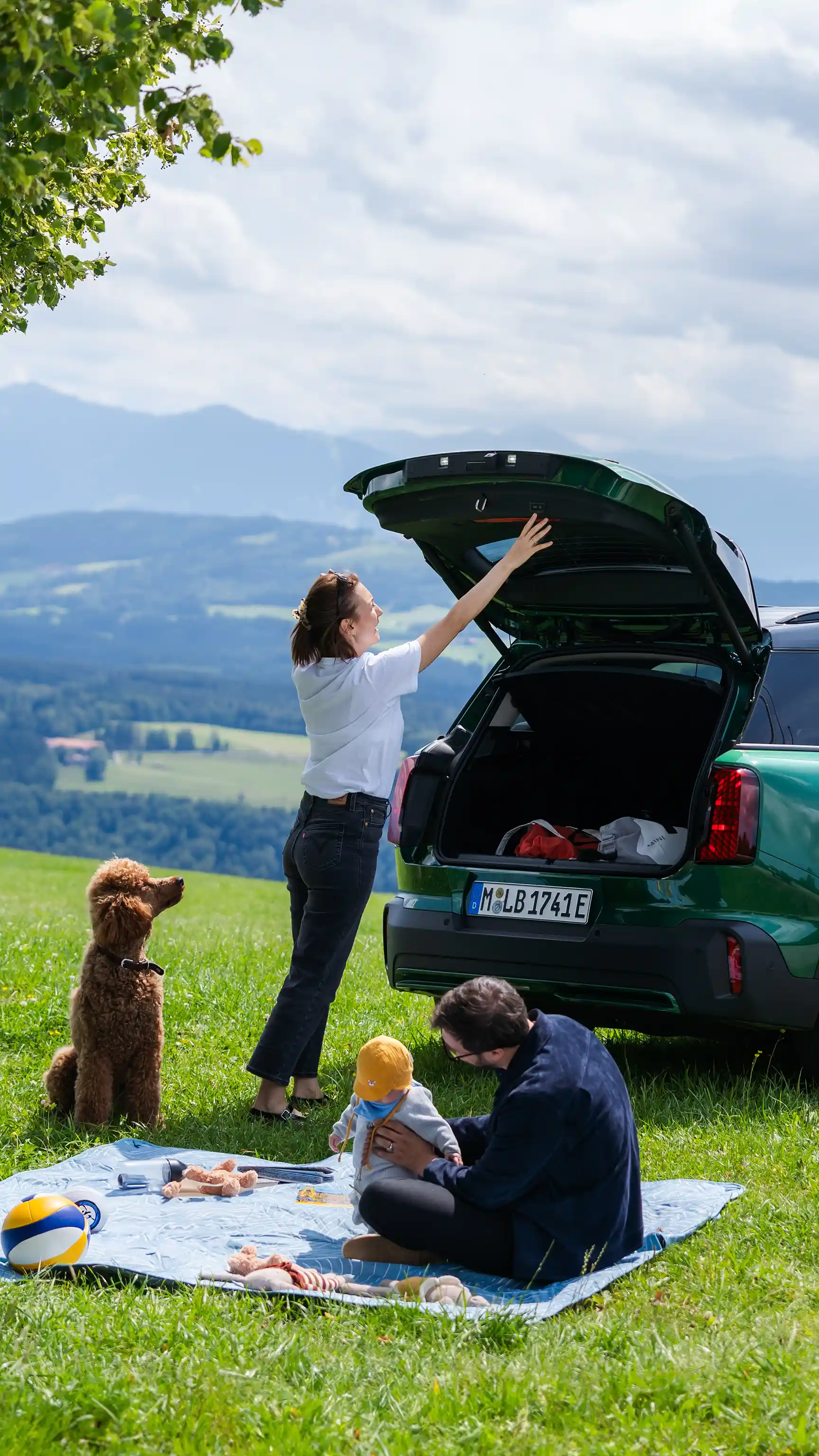 Popolnoma električni MINI Countryman – na prostem