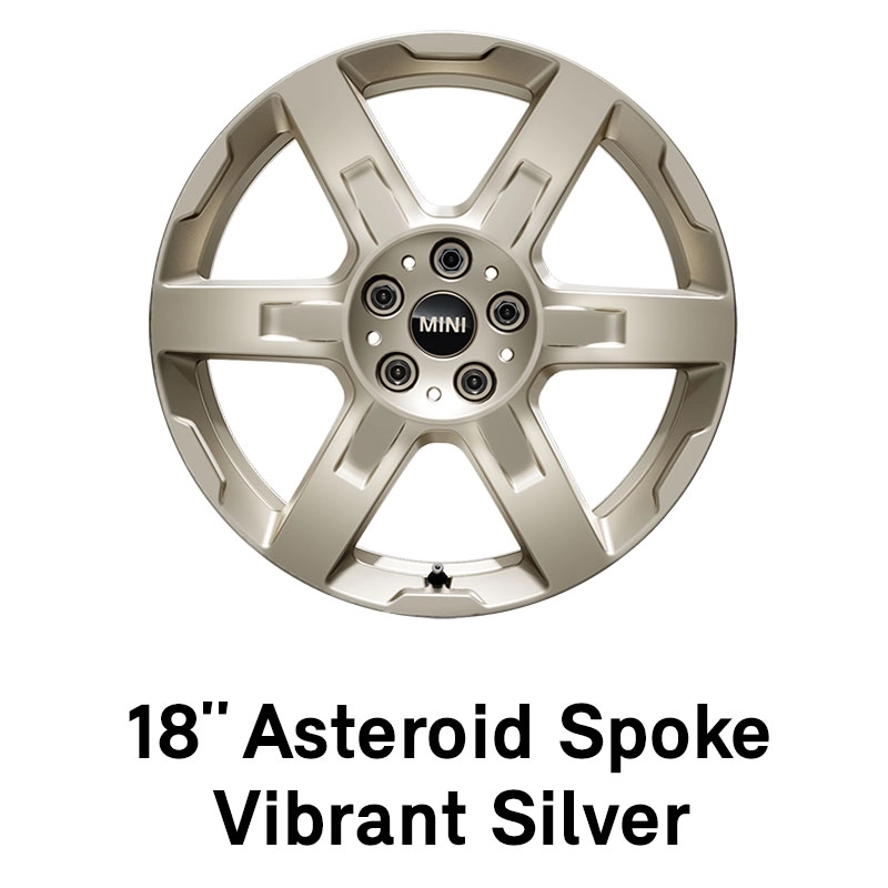 MINI – oprema – 18-palčna platišča Asteroid Spoke Vibrant Silver