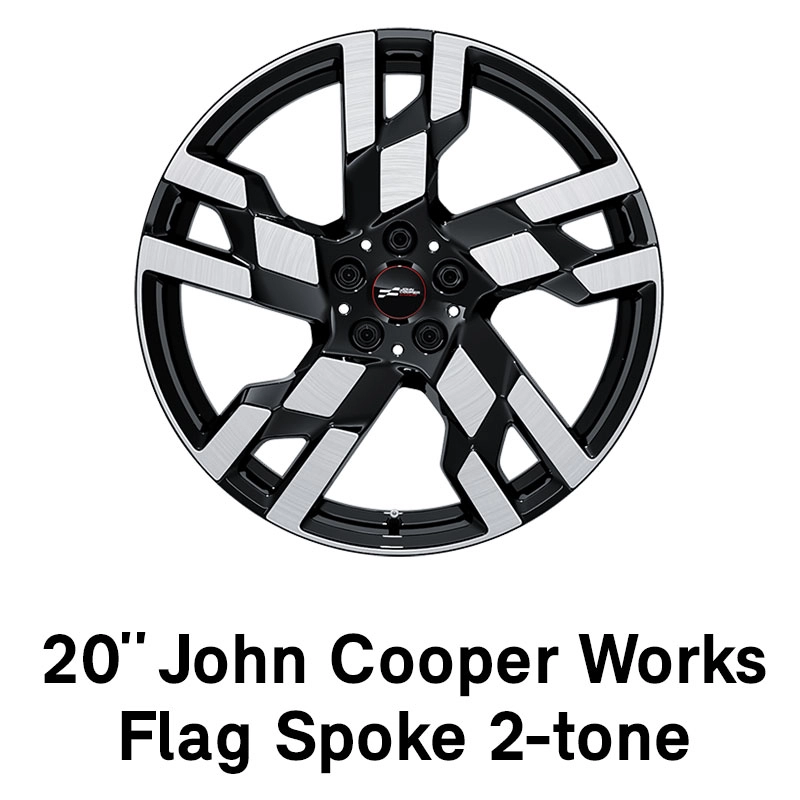 MINI – oprema – 20-palčna platišča JCW Flag Spoke, dvobarvna