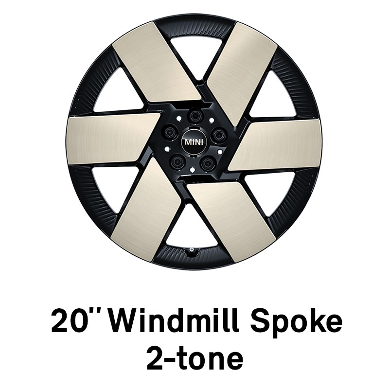 MINI – oprema – 20-palčna platišča Windmill Spoke, dvobarvna