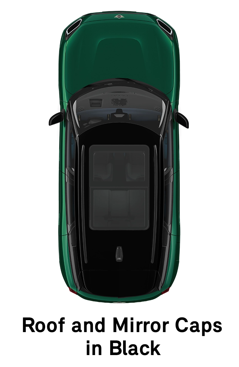  MINI – oprema – raven opreme Classic – streha v črni barvi