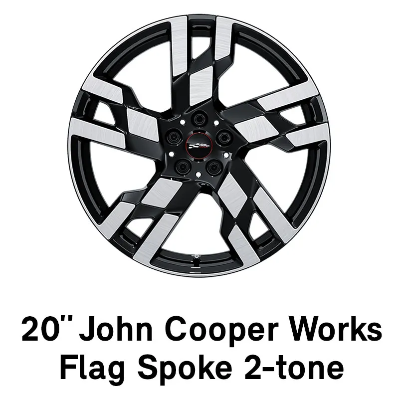 MINI – oprema – 20-palčna platišča JCW Flag Spoke, dvobarvna