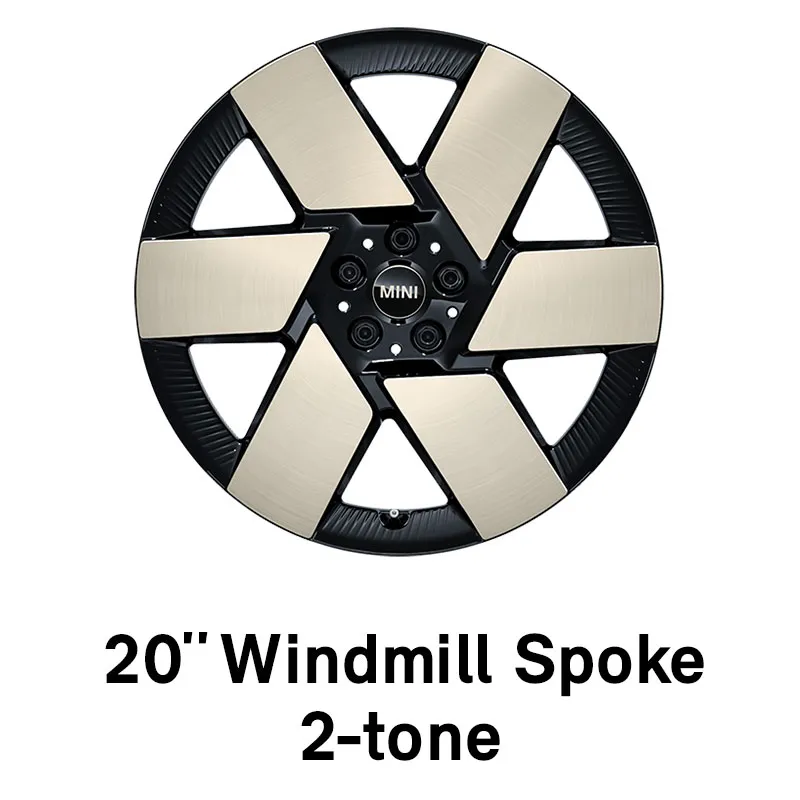 MINI – oprema – 20-palčna platišča Windmill Spoke, dvobarvna