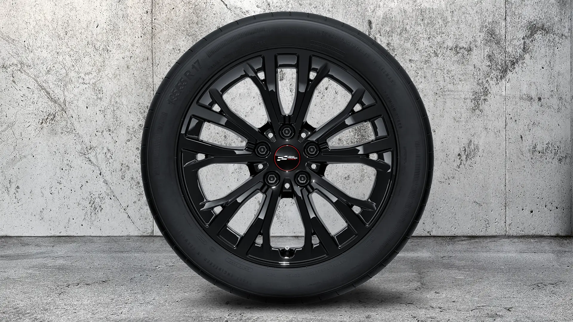 17-palčna JCW platišča Star Spoke 991, nekovinska Jet Black