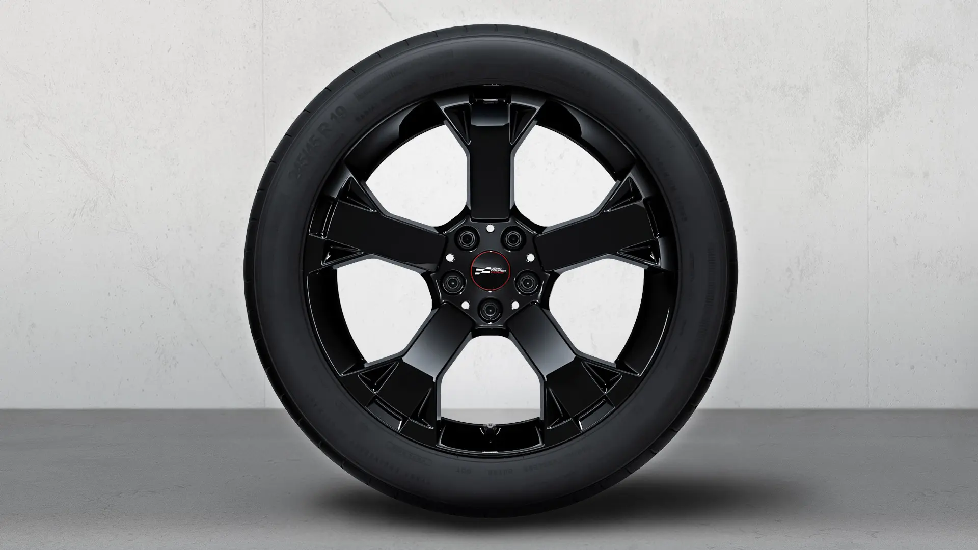 19-palčno JCW lito platišče Runway Spoke 948, nekovinska barva Jet Black, set letnih kompletov koles.