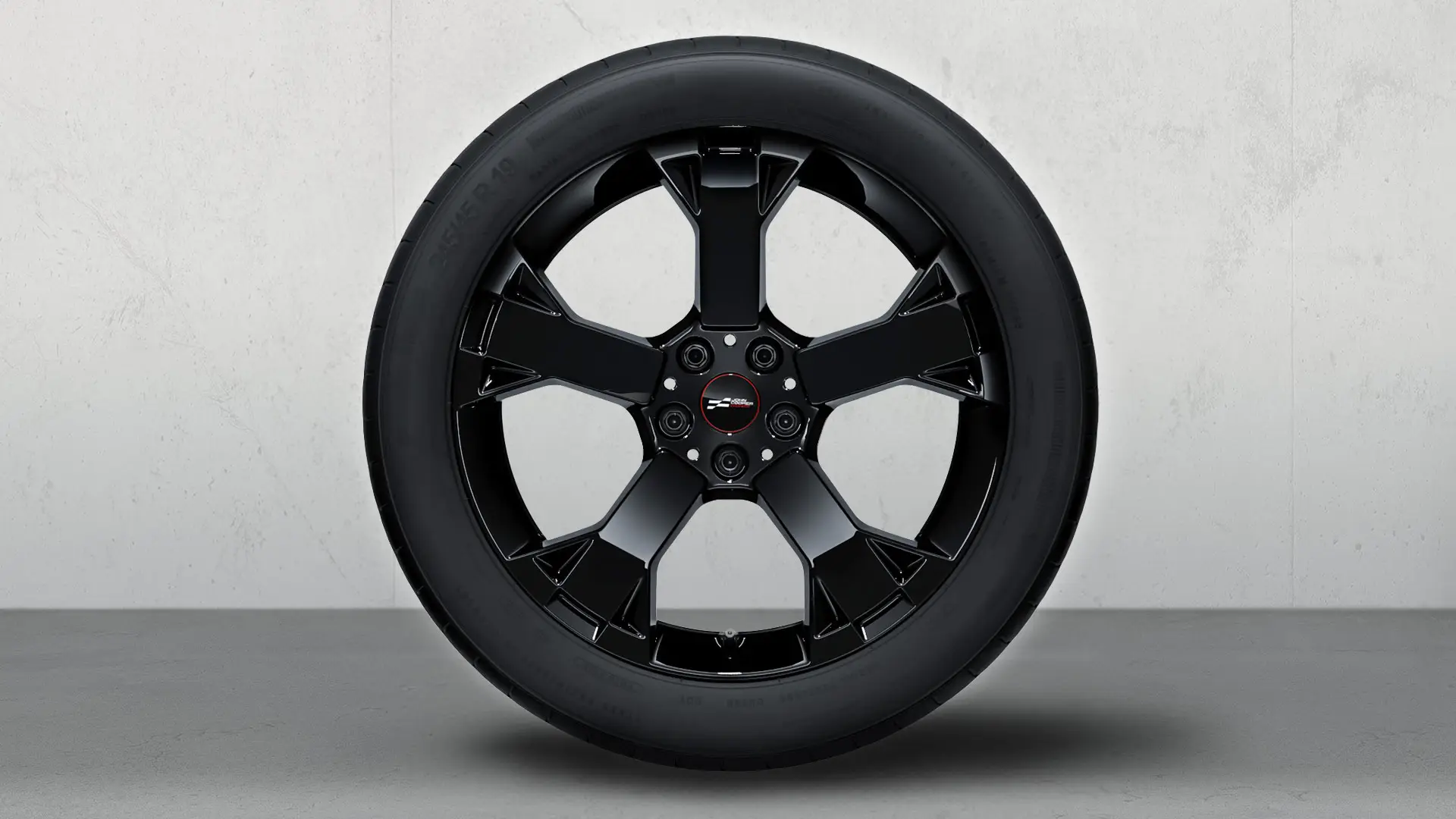 19-palčno JCW lito platišče Runway Spoke 948, nekovinska barva Jet Black, set letnih kompletov koles.