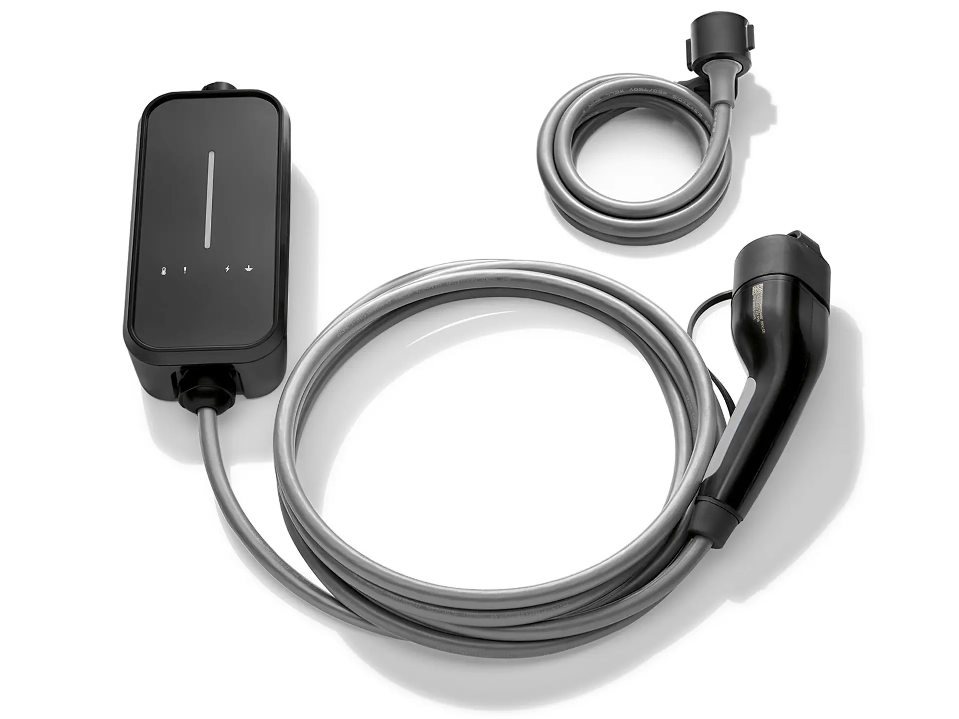 Kabel prilagodljivega hitrega polnilnika MINI 2.0 za javno polnjenje, v samostojni izvedbi.