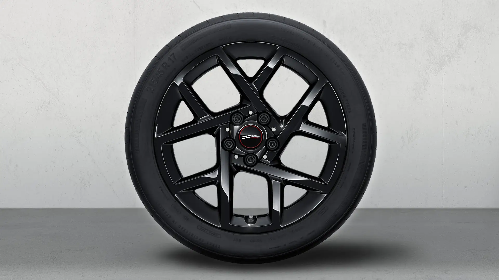 17-palčno aluminijasto platišče John Cooper Works Sprint Spoke 957, komplet za zimo v barvi Jet Black.