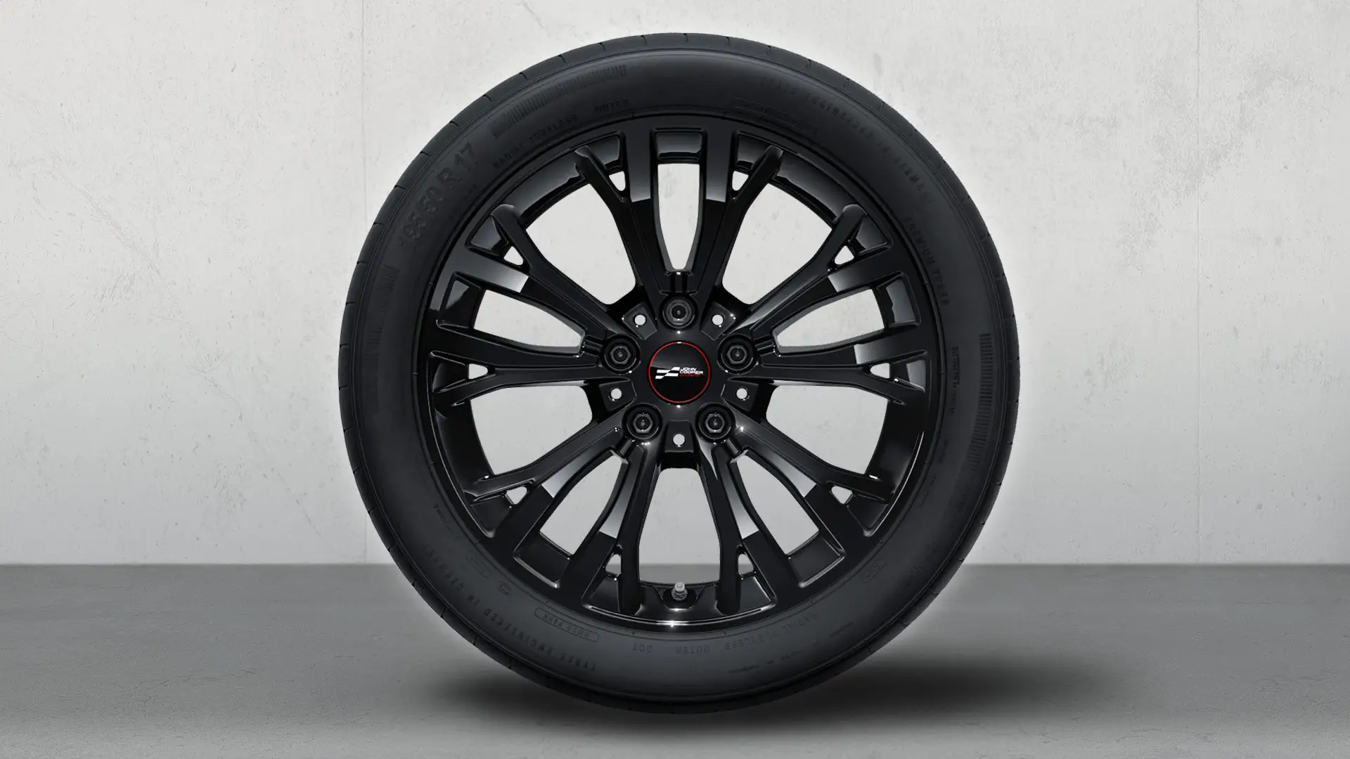 17-palčno aluminijasto platišče John Cooper Works Star Spoke 962, komplet za zimo v barvi Jet Black.