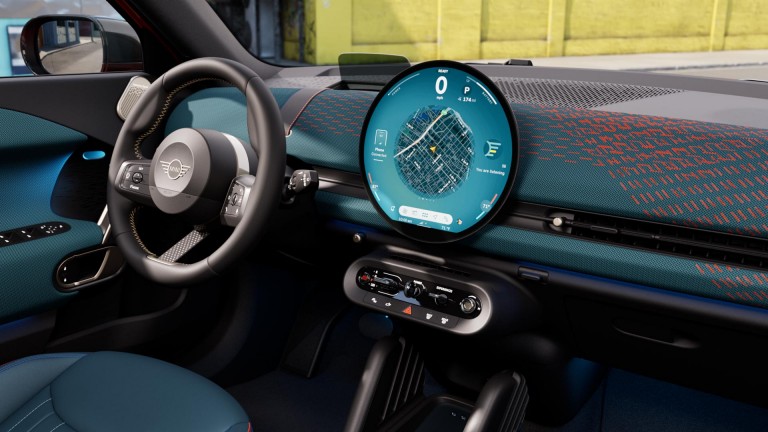 Popolnoma električni MINI Aceman – mozaik – notranjost