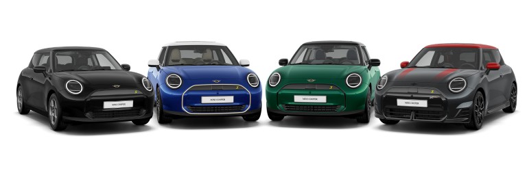 Popolnoma električni MINI – prilagajanje – barve