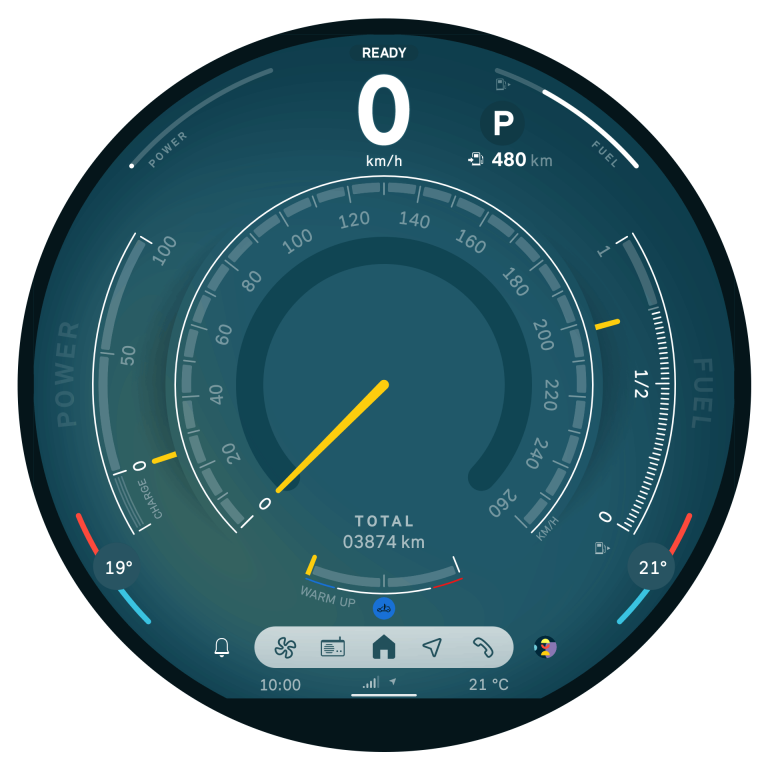 MINI Cooper 5-vratni – notranjost – OLED-zaslon